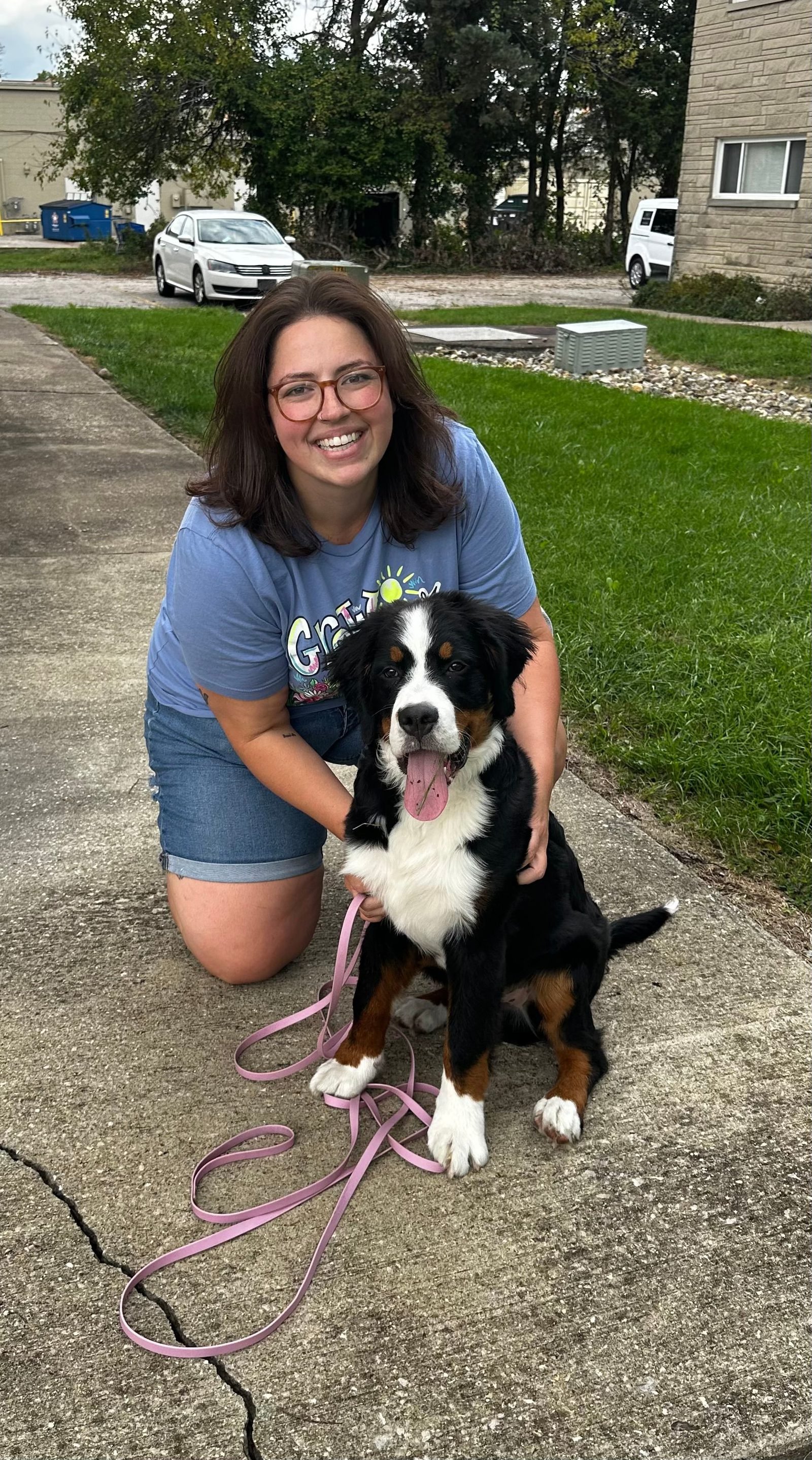In-home session with a Bernese Mountain Dog puppy